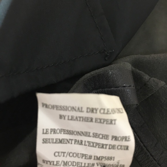 Vince Leather Lightweight Long Jacket Size 4 Black - Picture 14 of 14